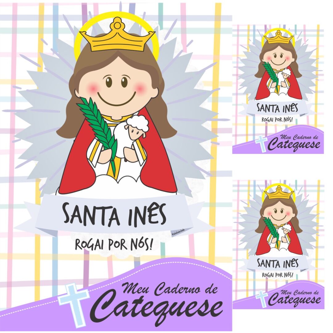 CAPA DE CADERNO -  SANTA INÊS