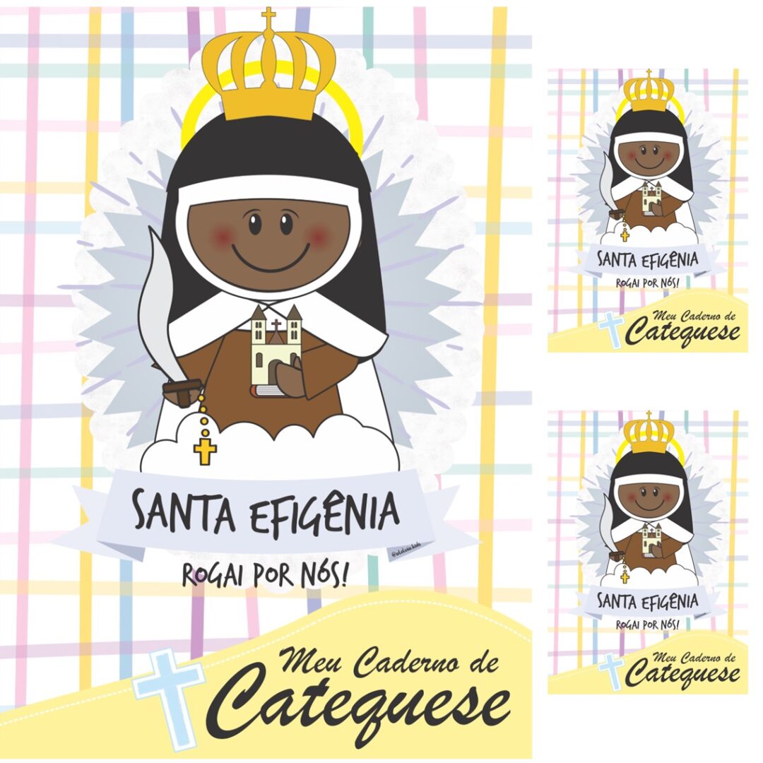 CAPA DE CADERNO -  SANTA EFIGÊNIA