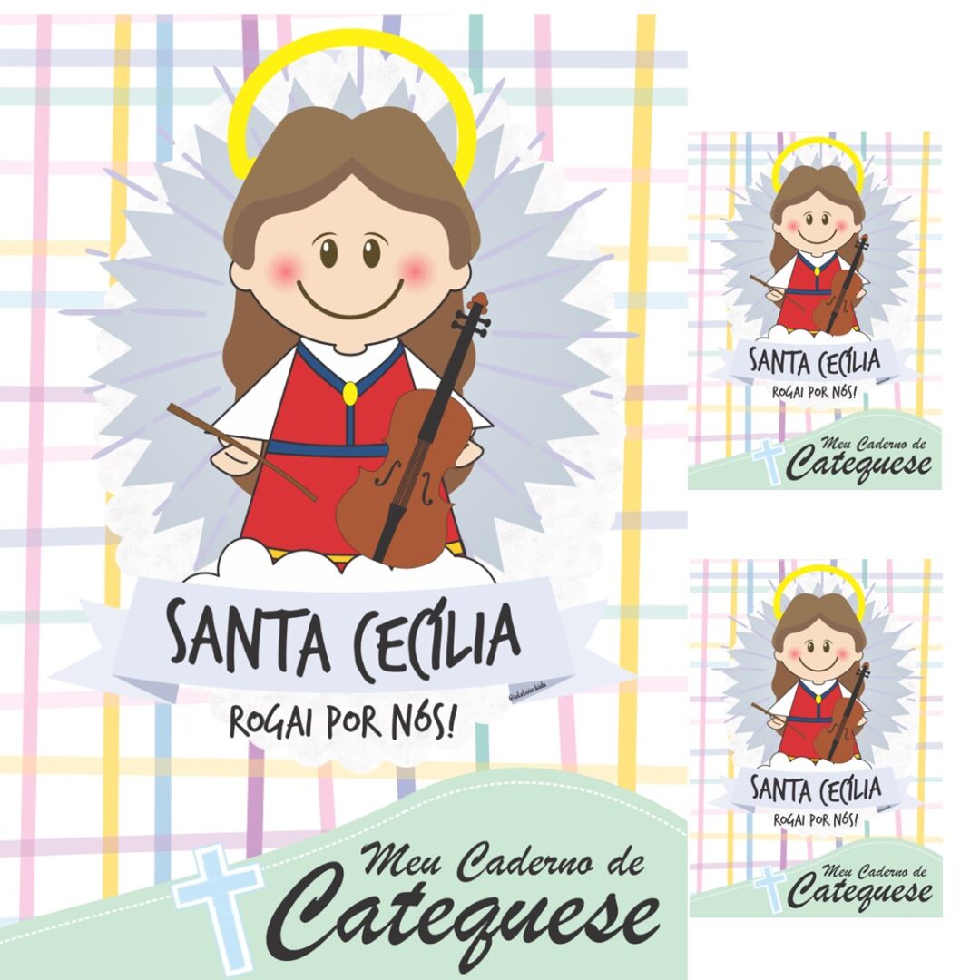 CAPA DE CADERNO - SANTA CECÍLIA