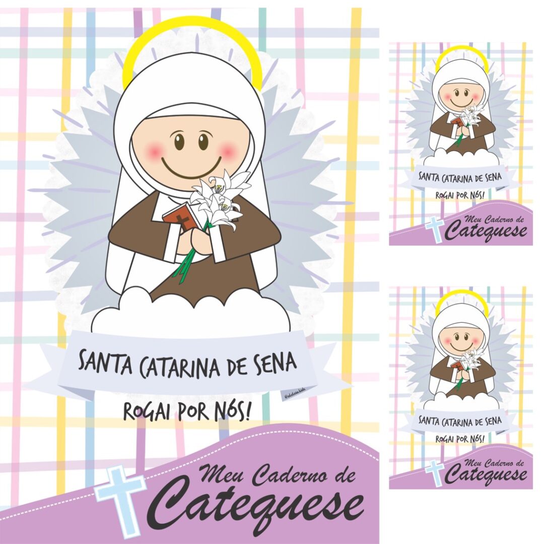 CAPA DE CADERNO - SANTA CATARINA DE SENA