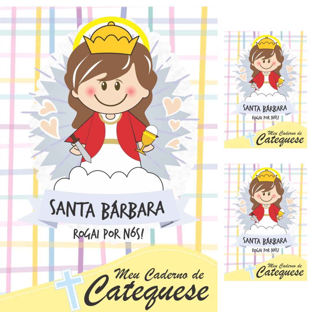 CAPA DE CADERNO - SANTA BÁRBARA