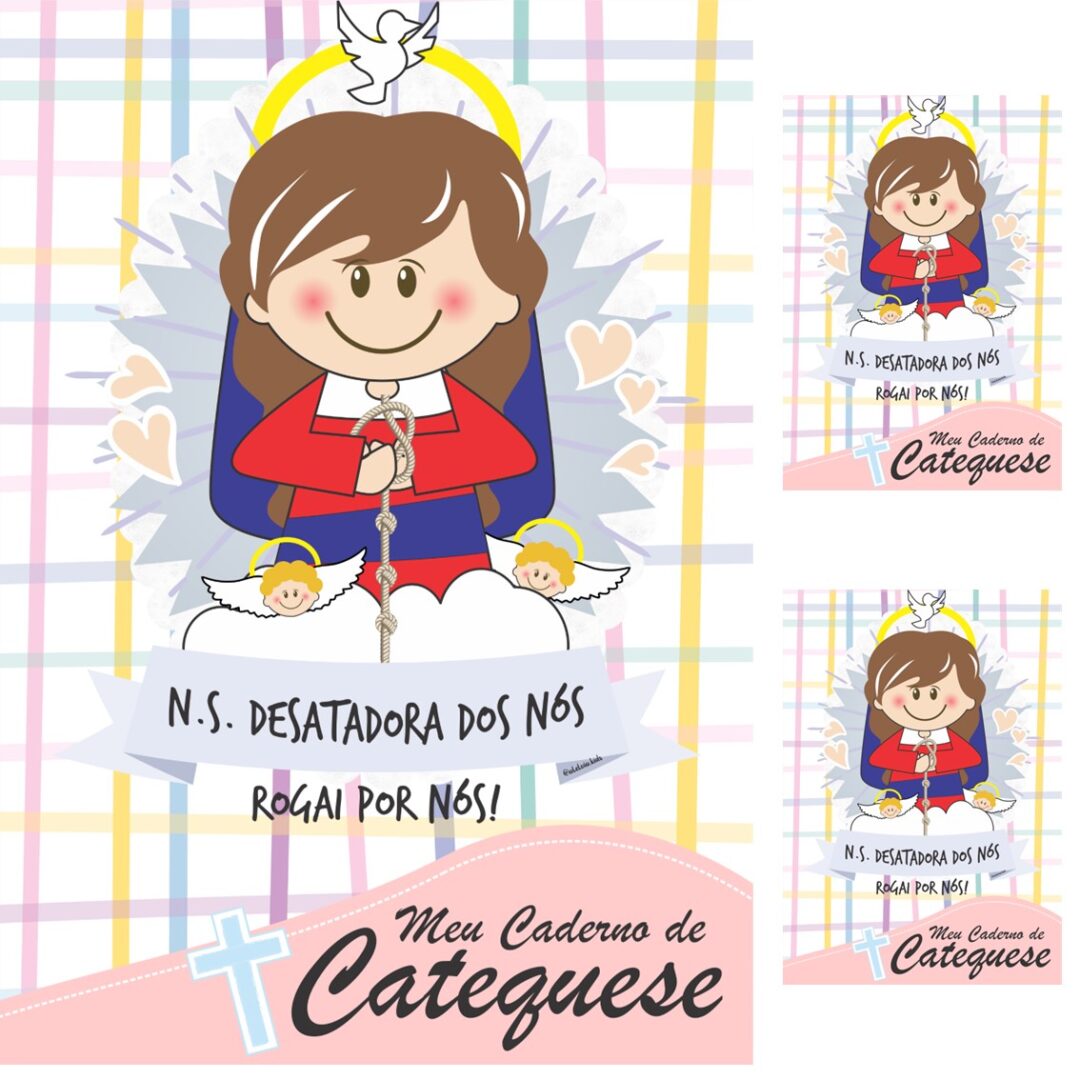 CAPA DE CADERNO -  NOSSA SENHORA DESATADORA DOS NÓS