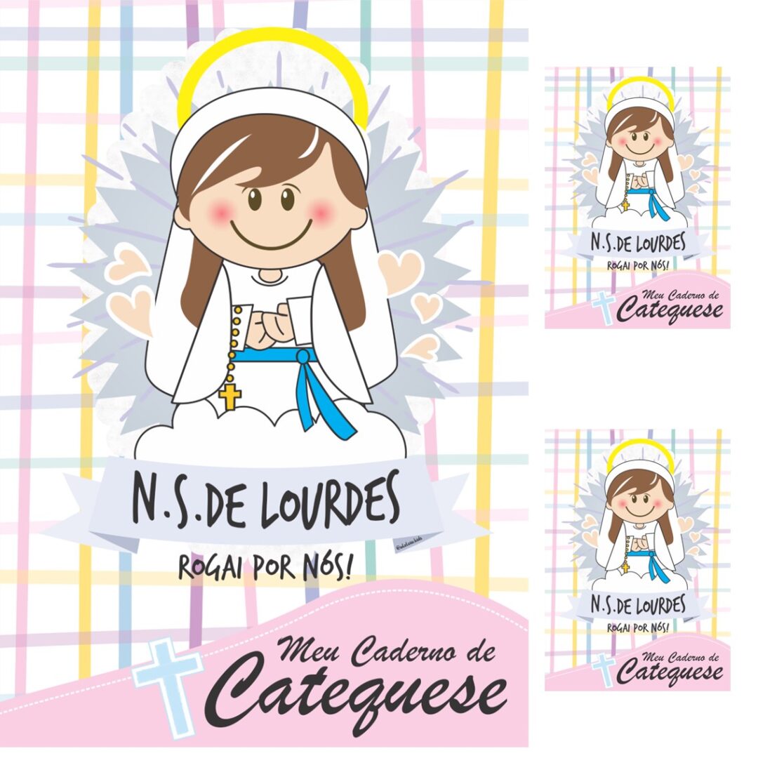 CAPA DE CADERNO -  NOSSA SENHORA DE LOURDES