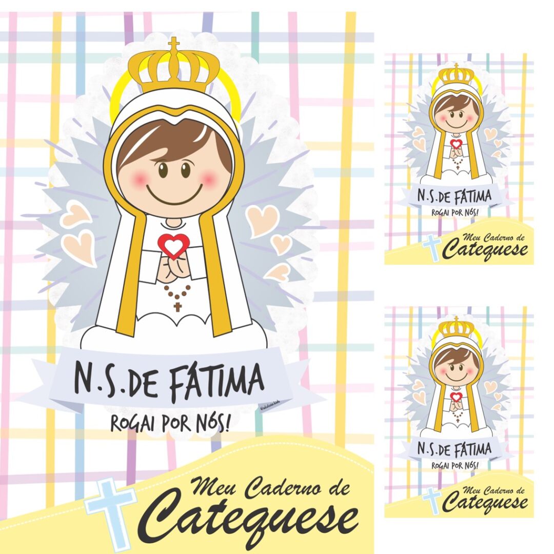 CAPA DE CADERNO  -  NOSSA SENHORA DE FÁTIMA