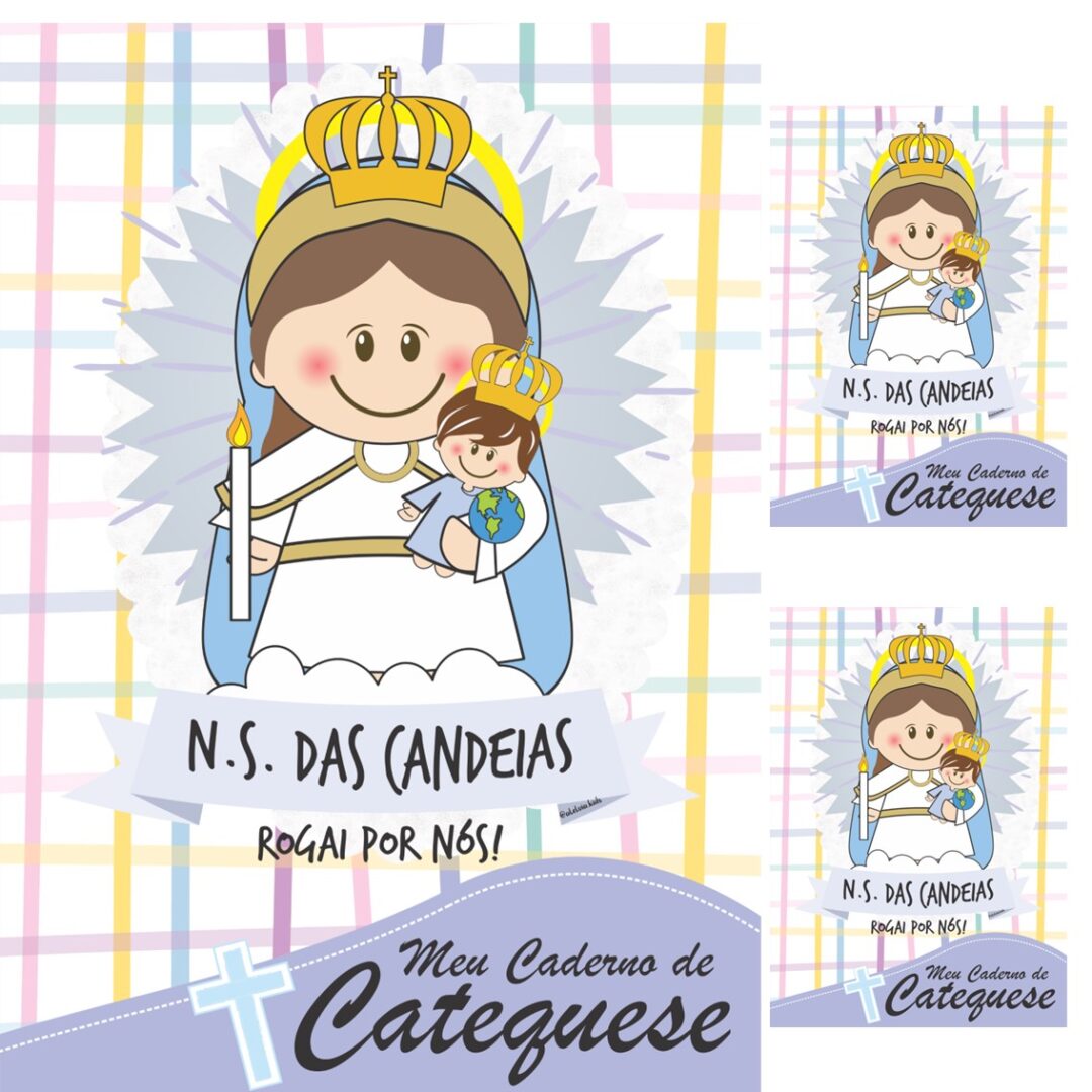 CAPA DE CADERNO -  NOSSA SENHORA DAS CANDEIAS