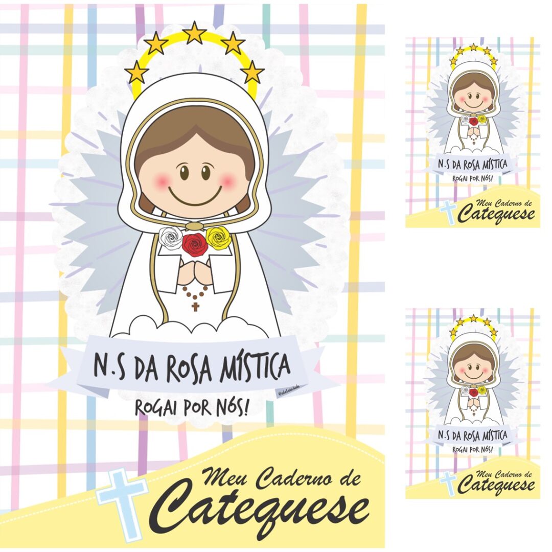 CAPA DE CADERNO - NOSSA SENHORA D A ROSA MÍSTICA