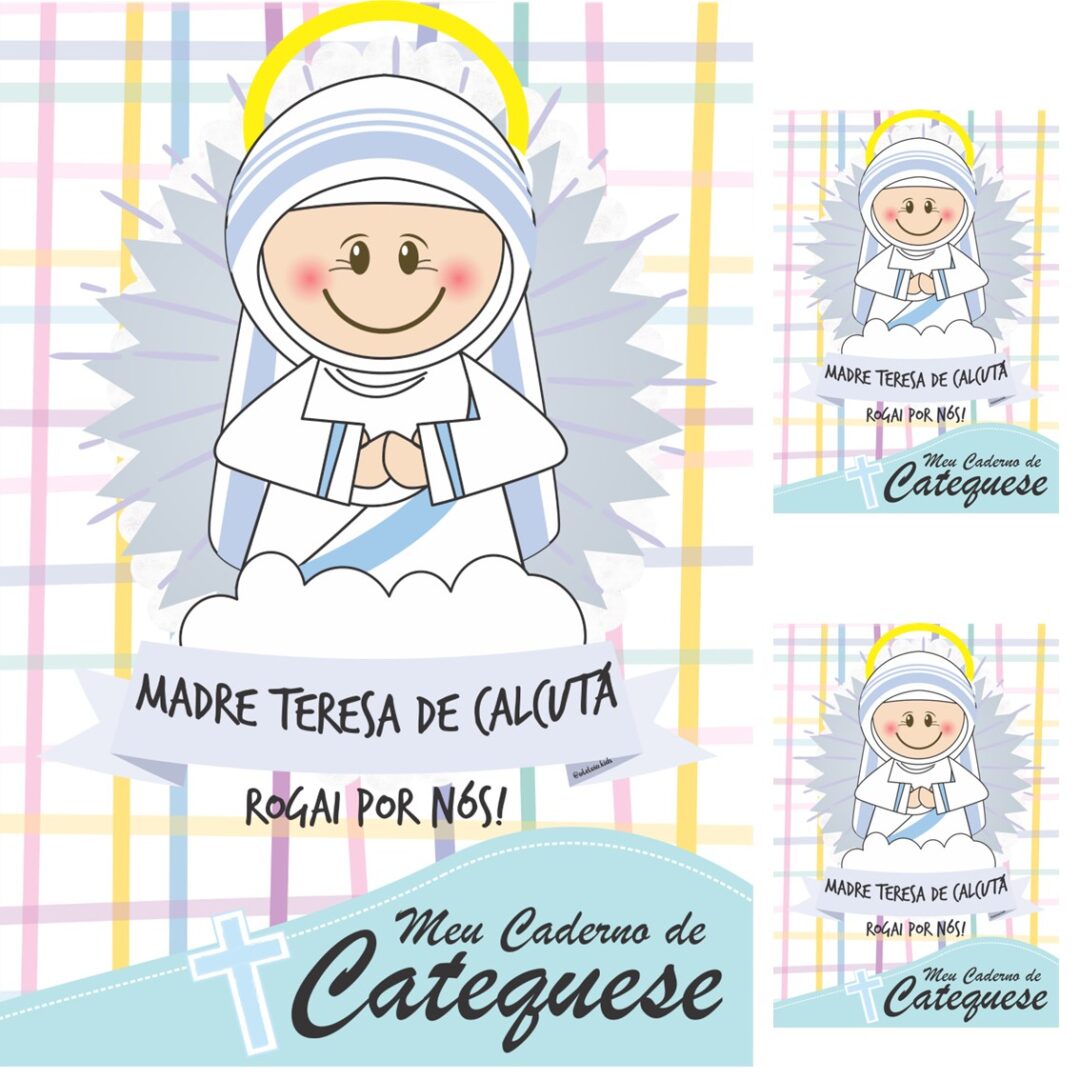 CAPA DE CADERNO - MADRE TERESA DE CALCUTÁ