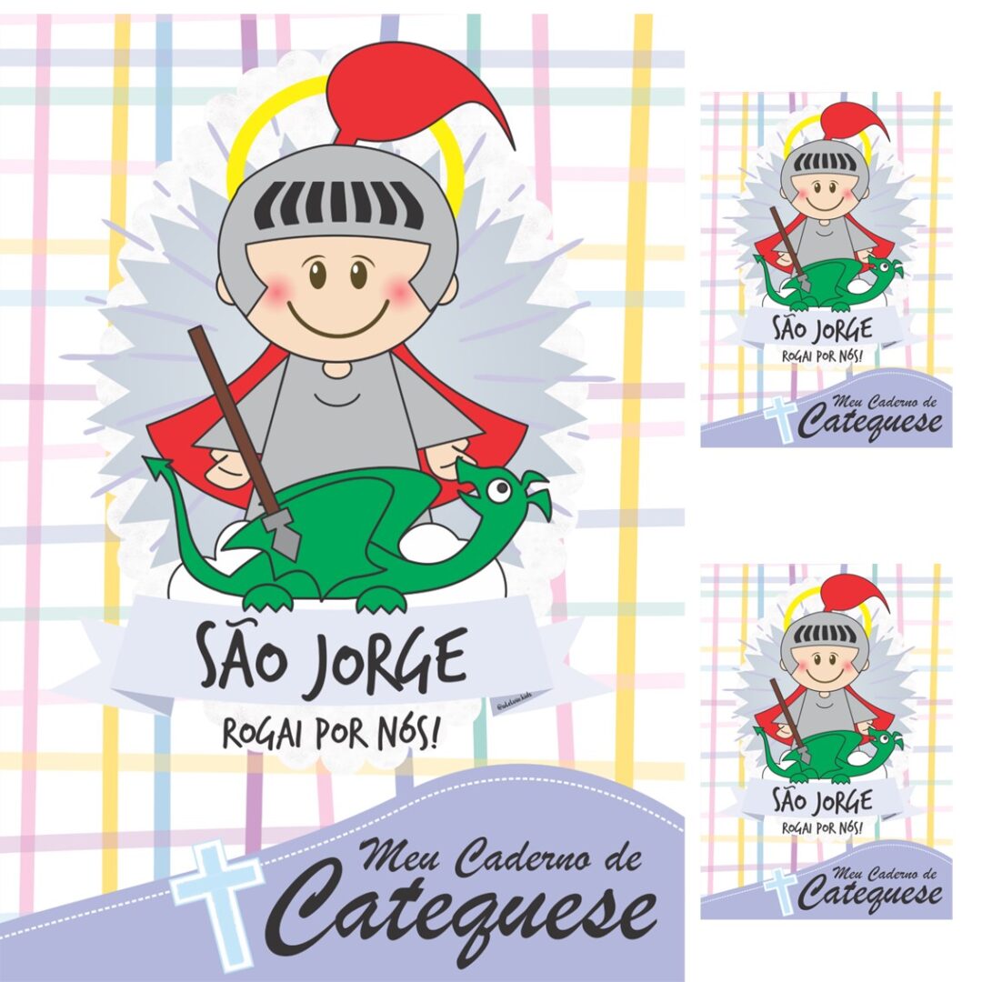 CAPA DE CADERNO- SÃO JORGE