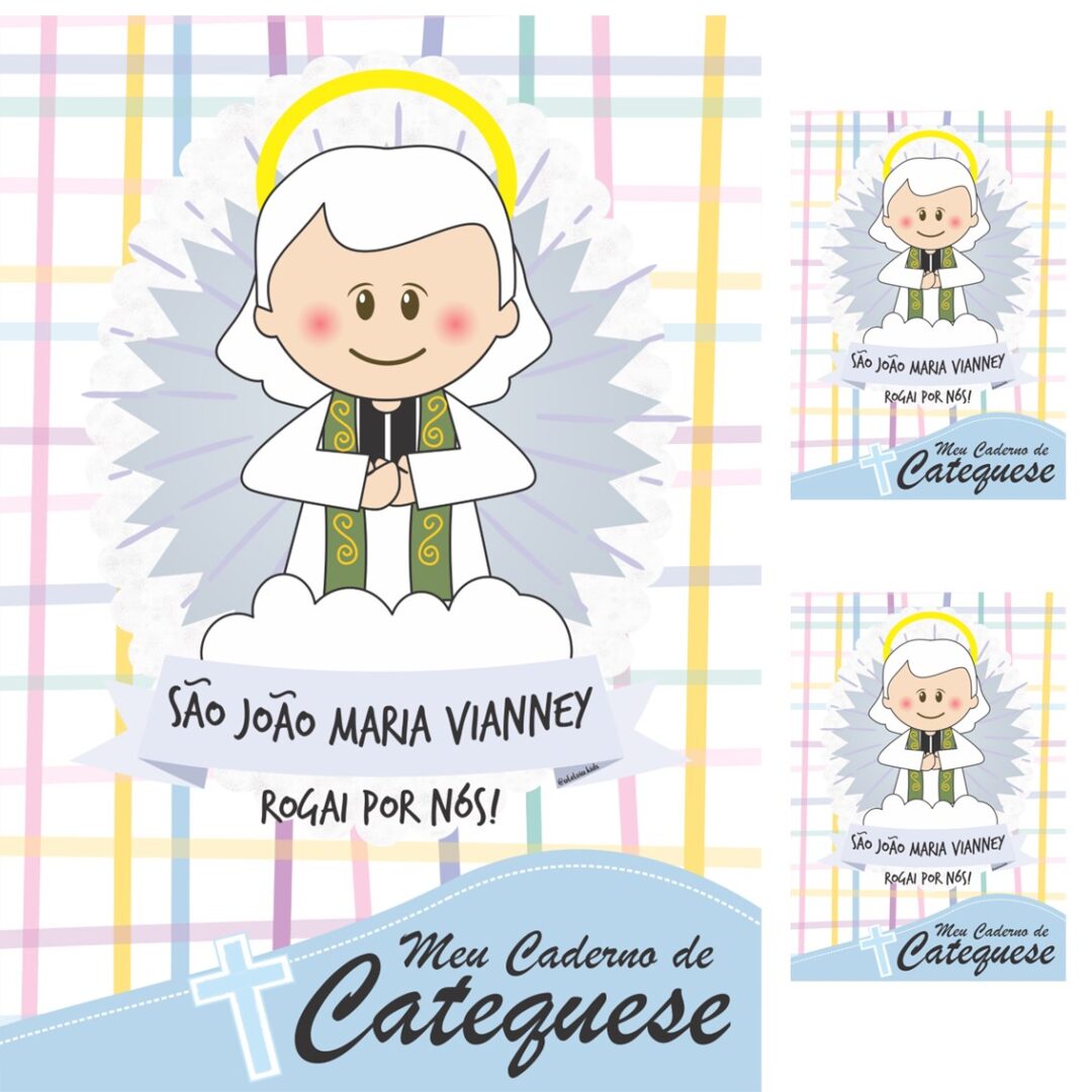 CAPA  DE CADERNO- SÃO JOÃO MARIA VIANNEY