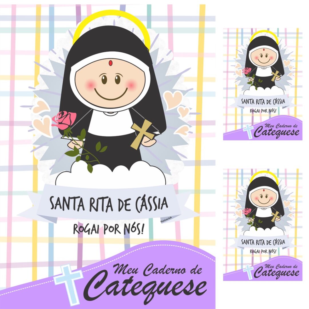 CAPA DE CADERNO - SANTA RITA DE CÁSSIA