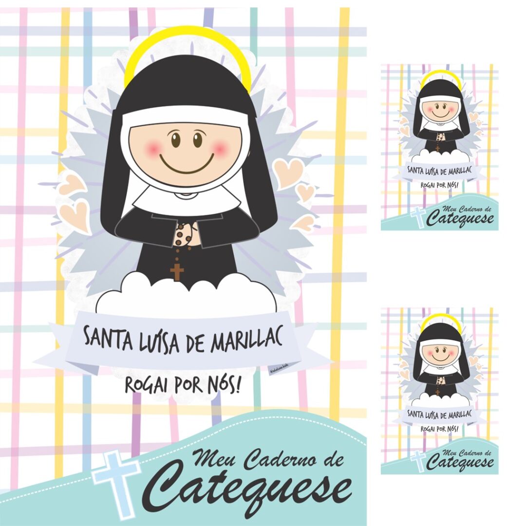 CAPA DE CADERNO - SANTA LUÍSA DE MARILLAC