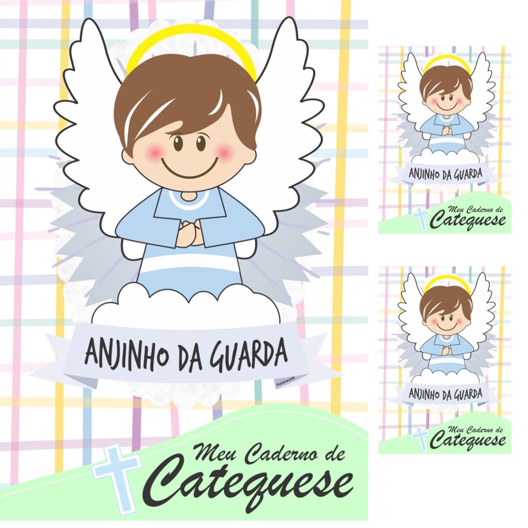 CAPA DE CADERNO -  ANJINHO DA GUARDA