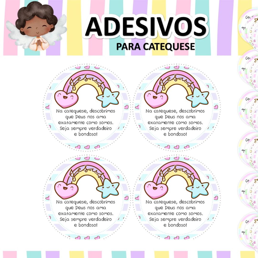 ADESIVOS - INCENTIVO PARA CATEQUESE