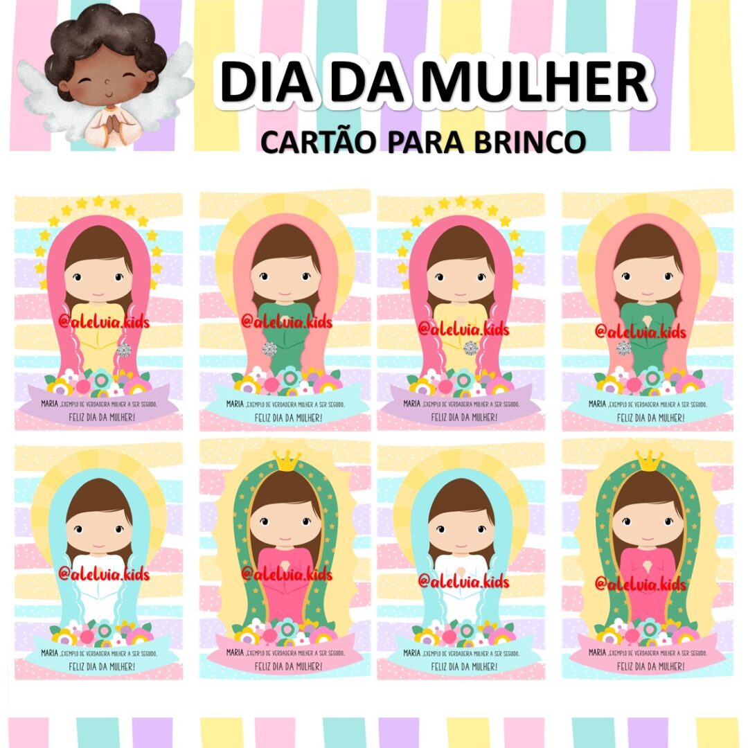 CARTÃOZINHO PARA BRINCO - DIA DA MULHER