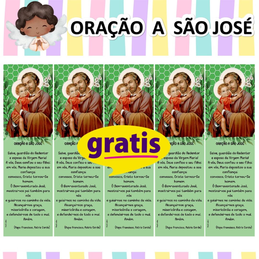 MARCA PÁGINA -  ORAÇÃO DE SÃO JOSÉ