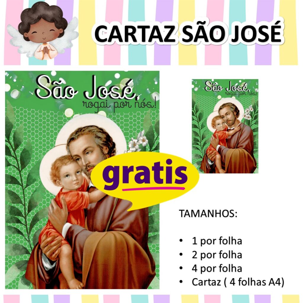 CARTAZ SÃO JOSÉ – Aleluia Kids – Catequese que Encanta e Evangeliza