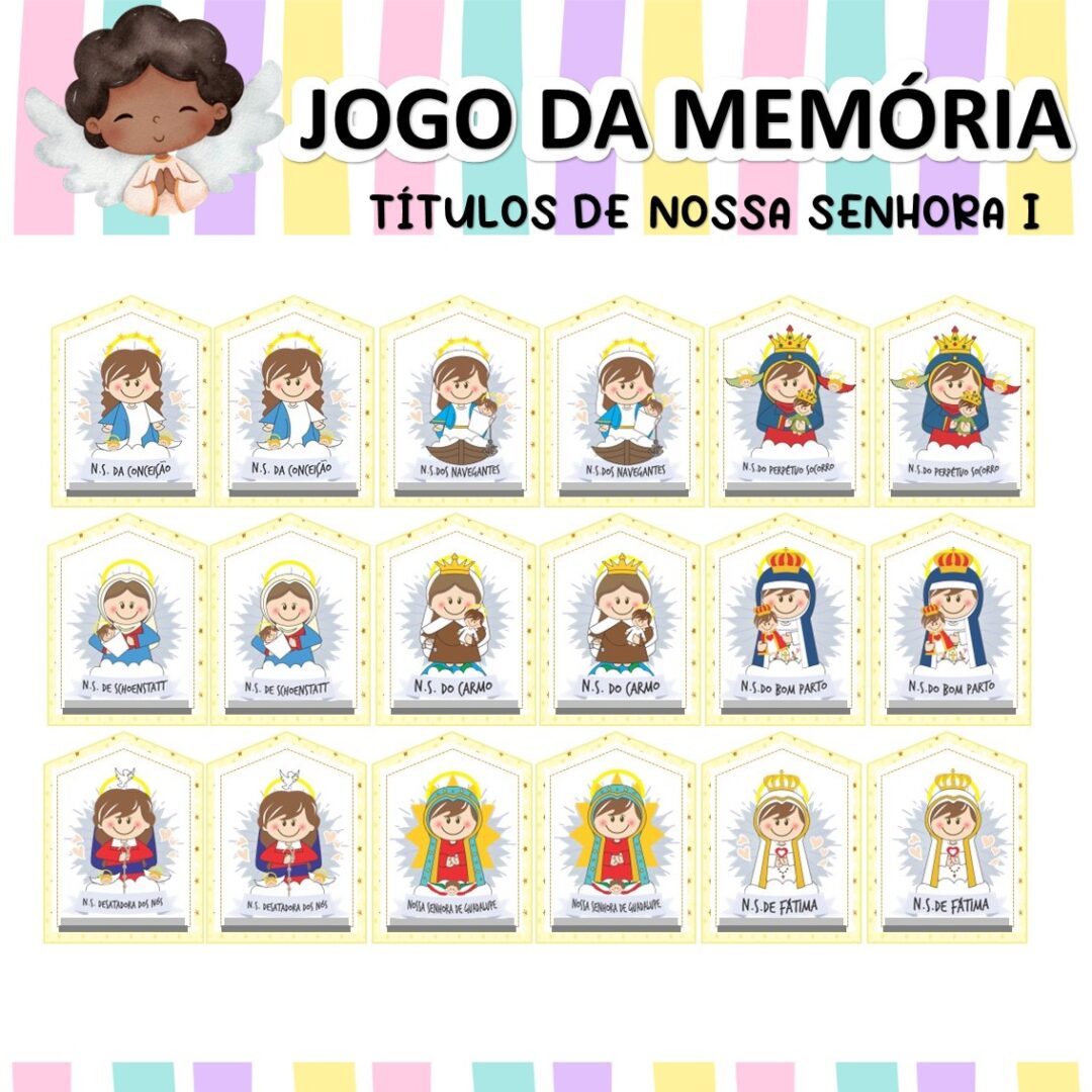JOGO DA MEMÓRIA - TÍTULOS DE NOSSA SENHORA
