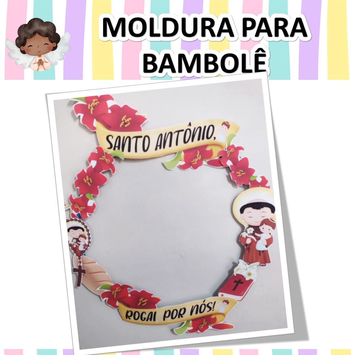 MOLDURA PARA BAMBOLÊ- SANTO ANTÔNIO – Aleluia Kids – Catequese que ...