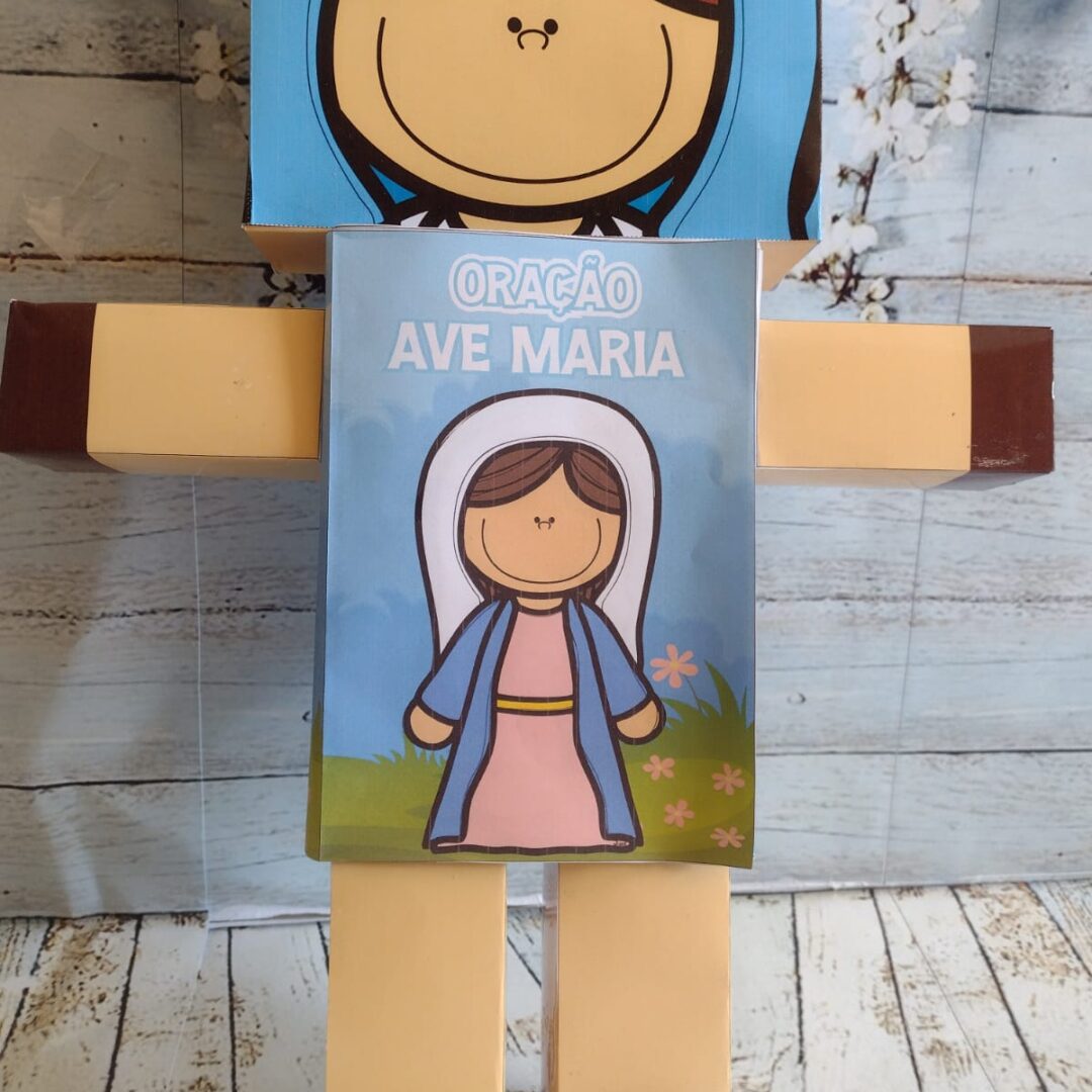 BONECO 3D - ORAÇÃO DA AVE MARIA