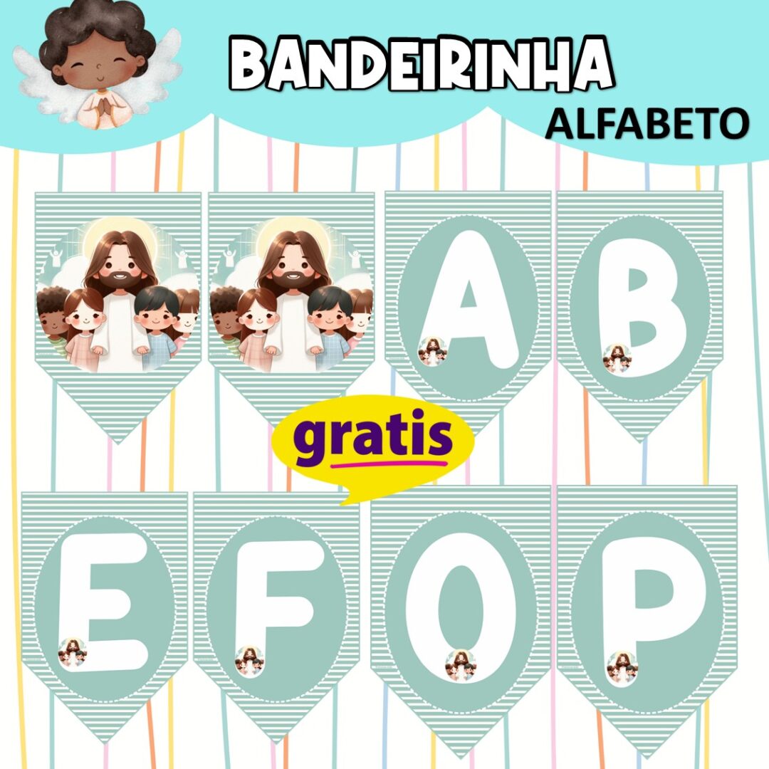 BANDEIRINHA - ALFABETO /JESUS