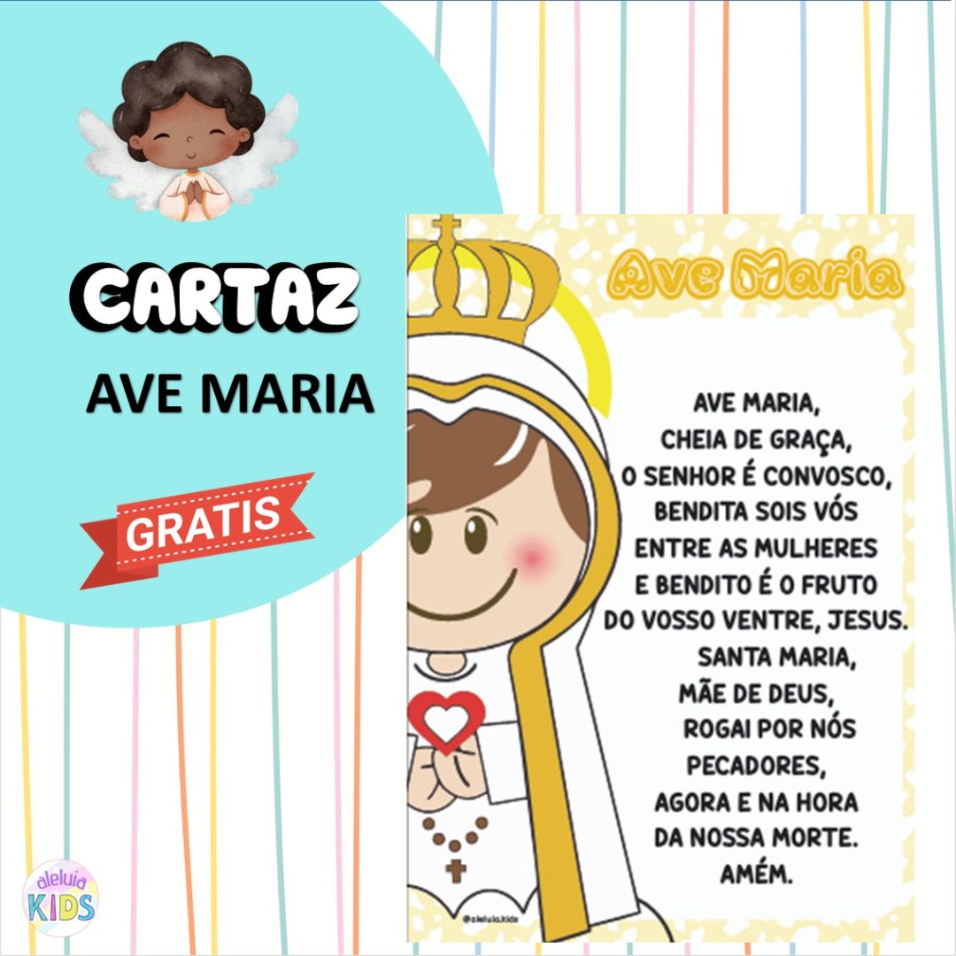 CARTAZ -  ORAÇÃO AVE MARIA