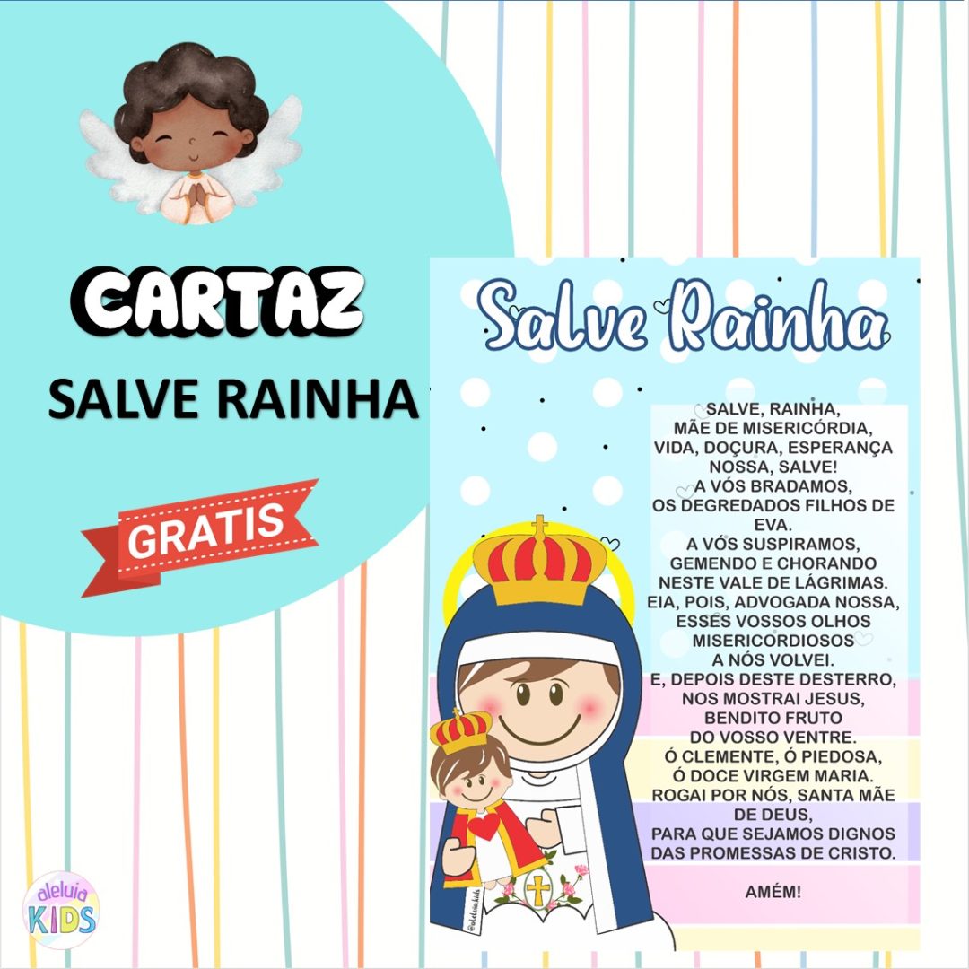 CARTAZ - ORAÇÃO SALVE RAINHA
