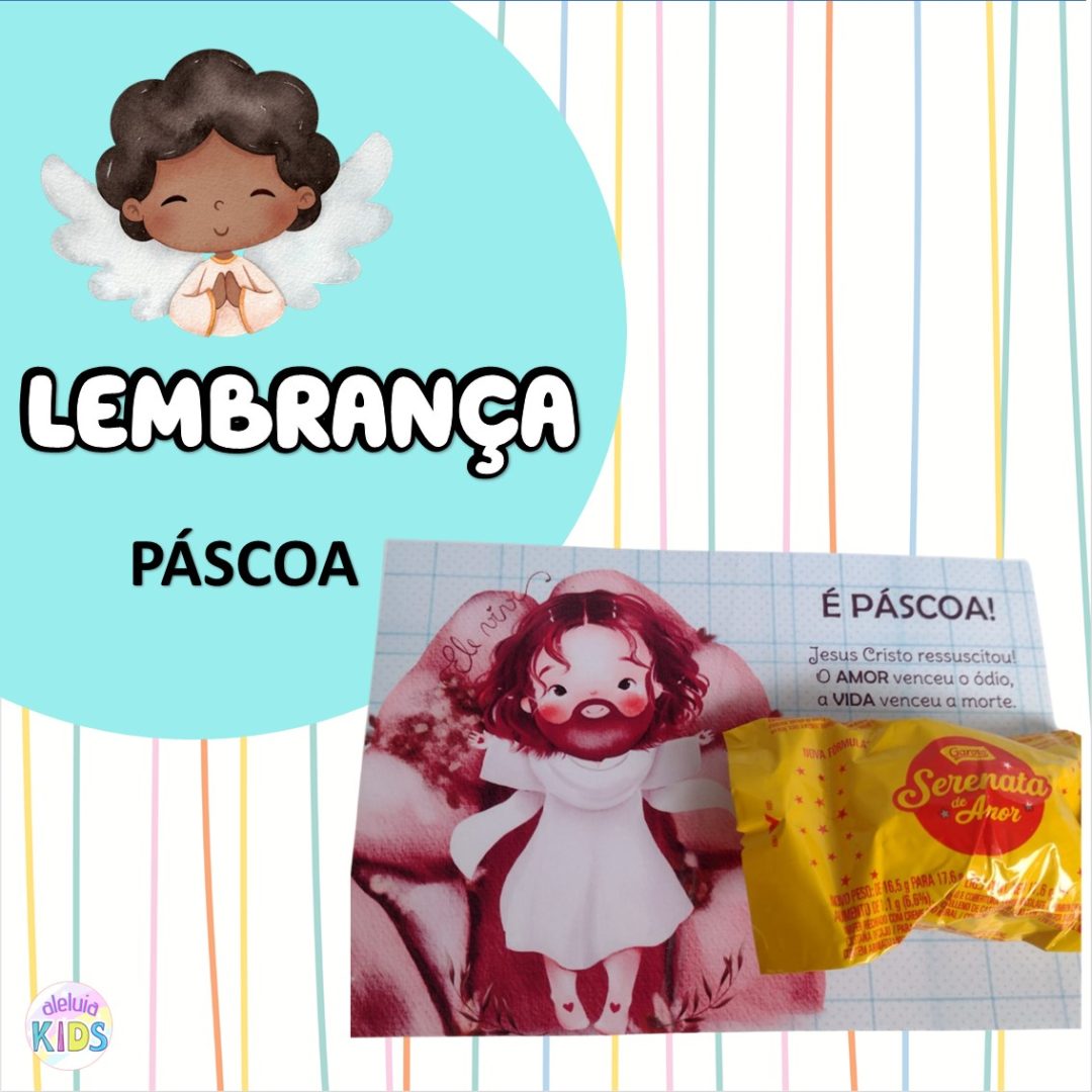 LEMBRANÇA PASCOA - CARTÃO + BOMBOM