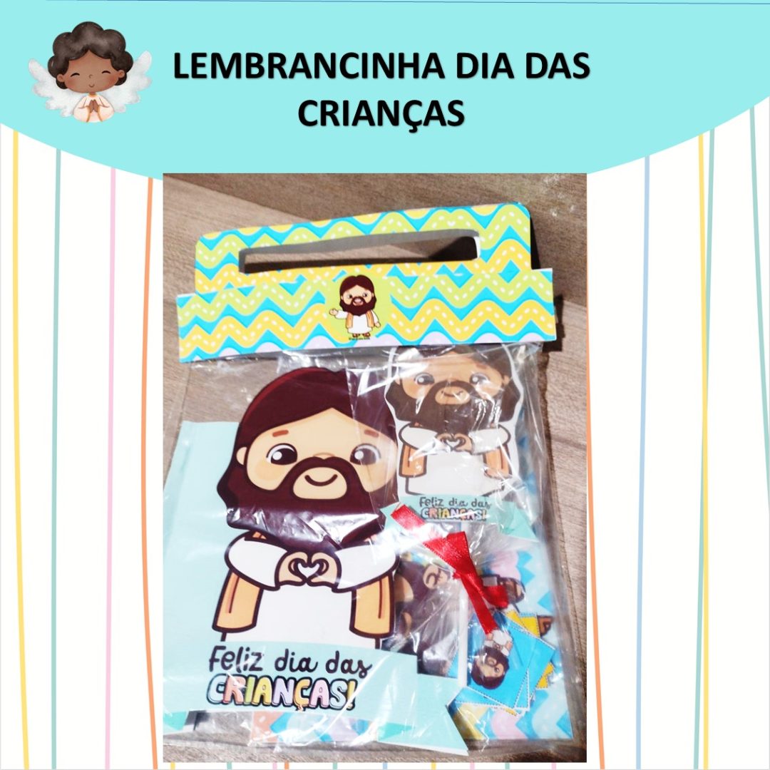 LEMBRANCINHA DIA DAS CRIANÇAS- SACOLINHA JESUS