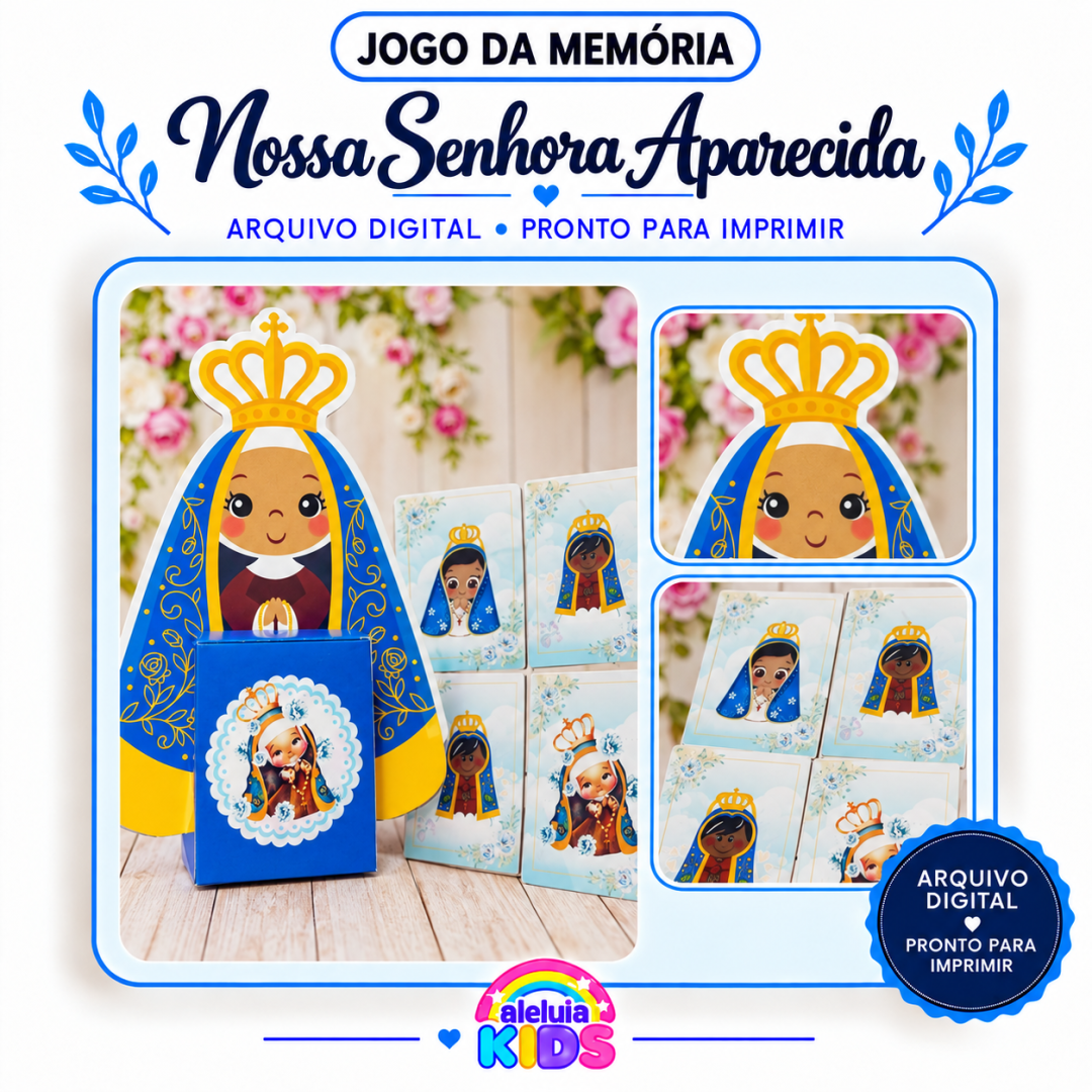 LEMBRANCINHA JOGO DA MEMÓRIA- NOSSA SENHORA APARECIDA