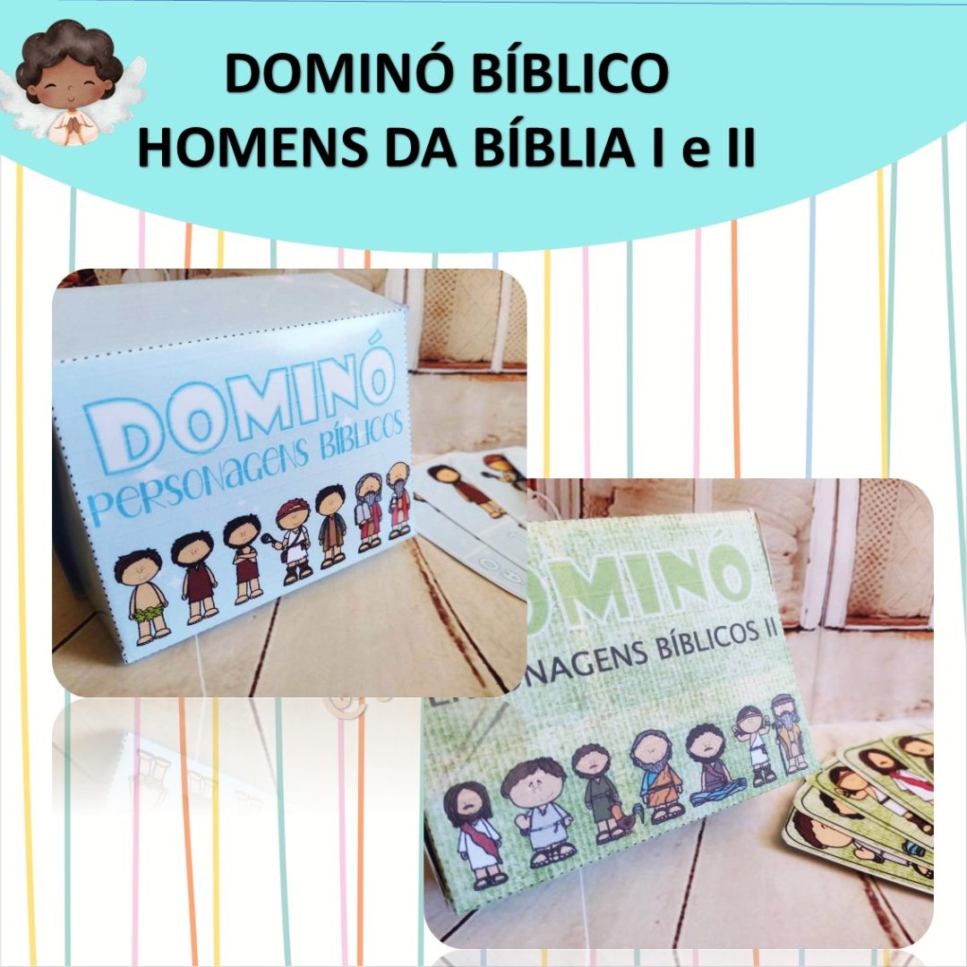 COMBO DOMINÓ PERSONAGENS BÍBLICOS I e II