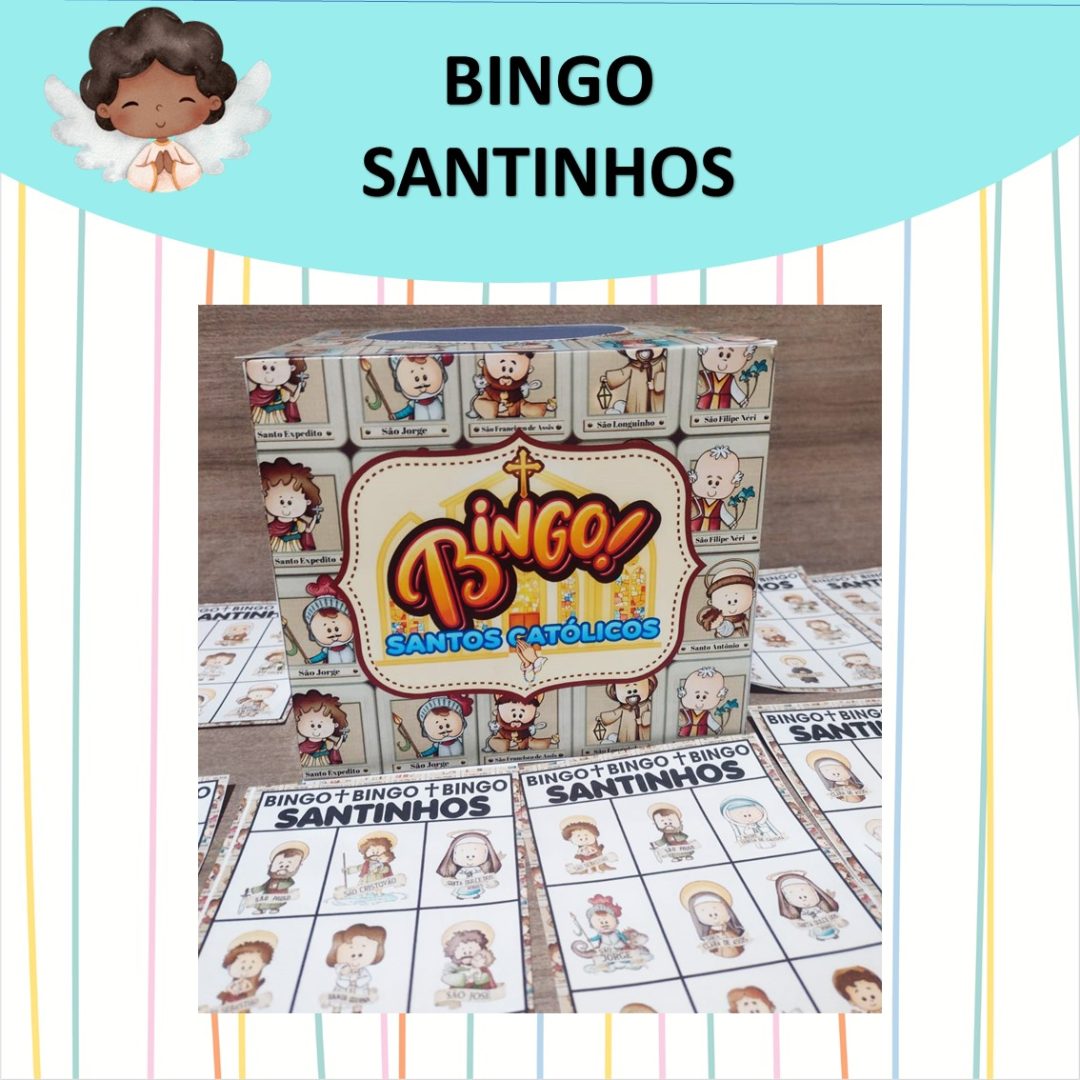 BINGO SANTINHOS -  CARTELA COM IMAGENS