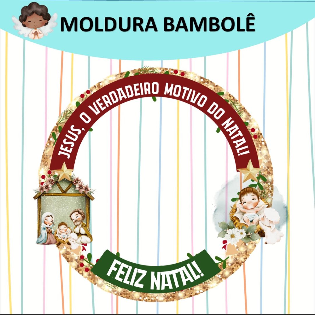 MOLDURA PARA BAMBOLÊ  - NATAL