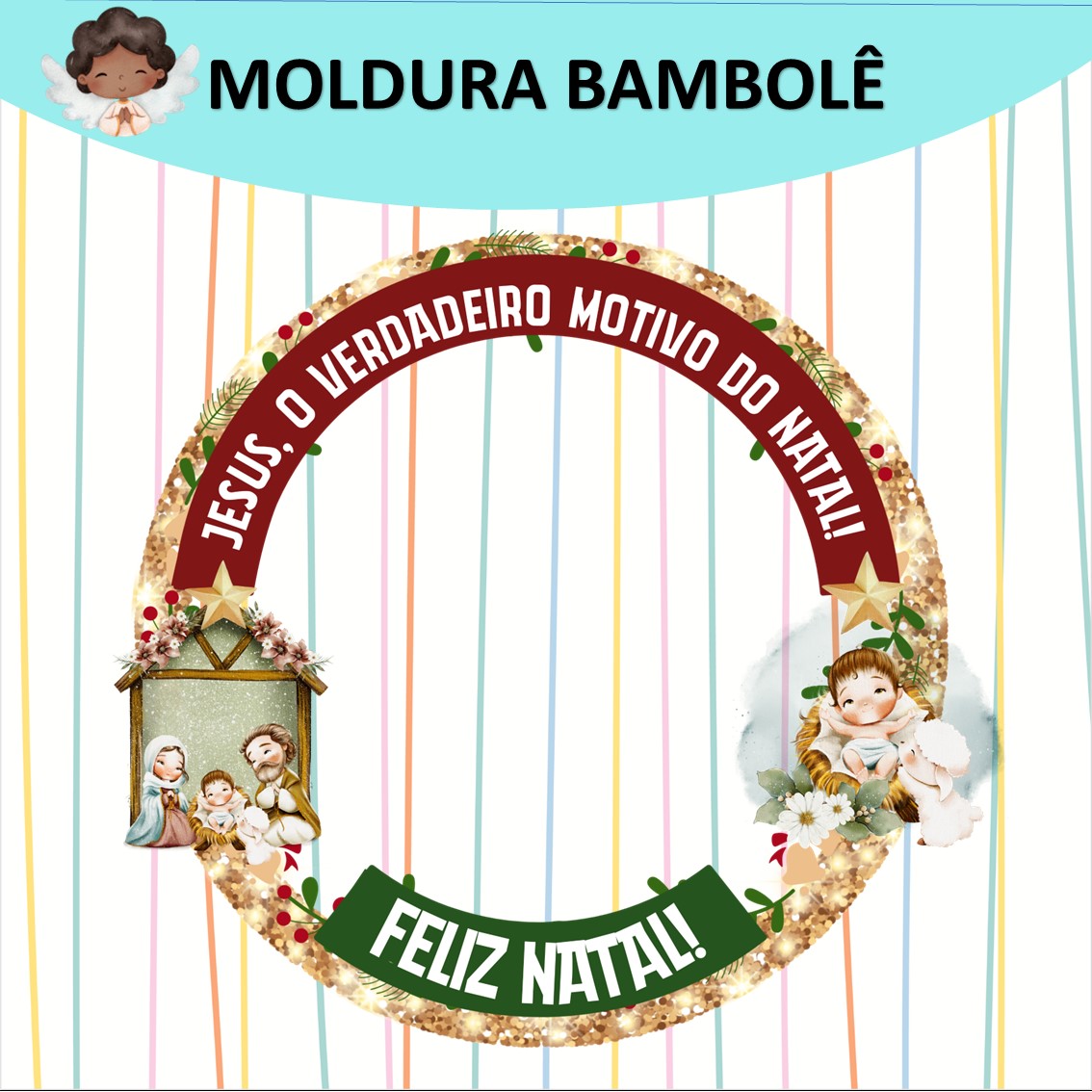 MOLDURA PARA BAMBOLÊ – NATAL – Aleluia Kids – Catequese que Encanta e ...
