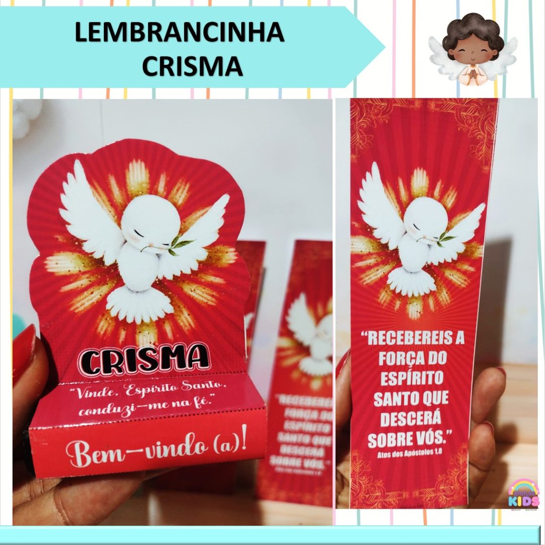 LEMBRANÇA E MARCA PÁGINA- CRISMA