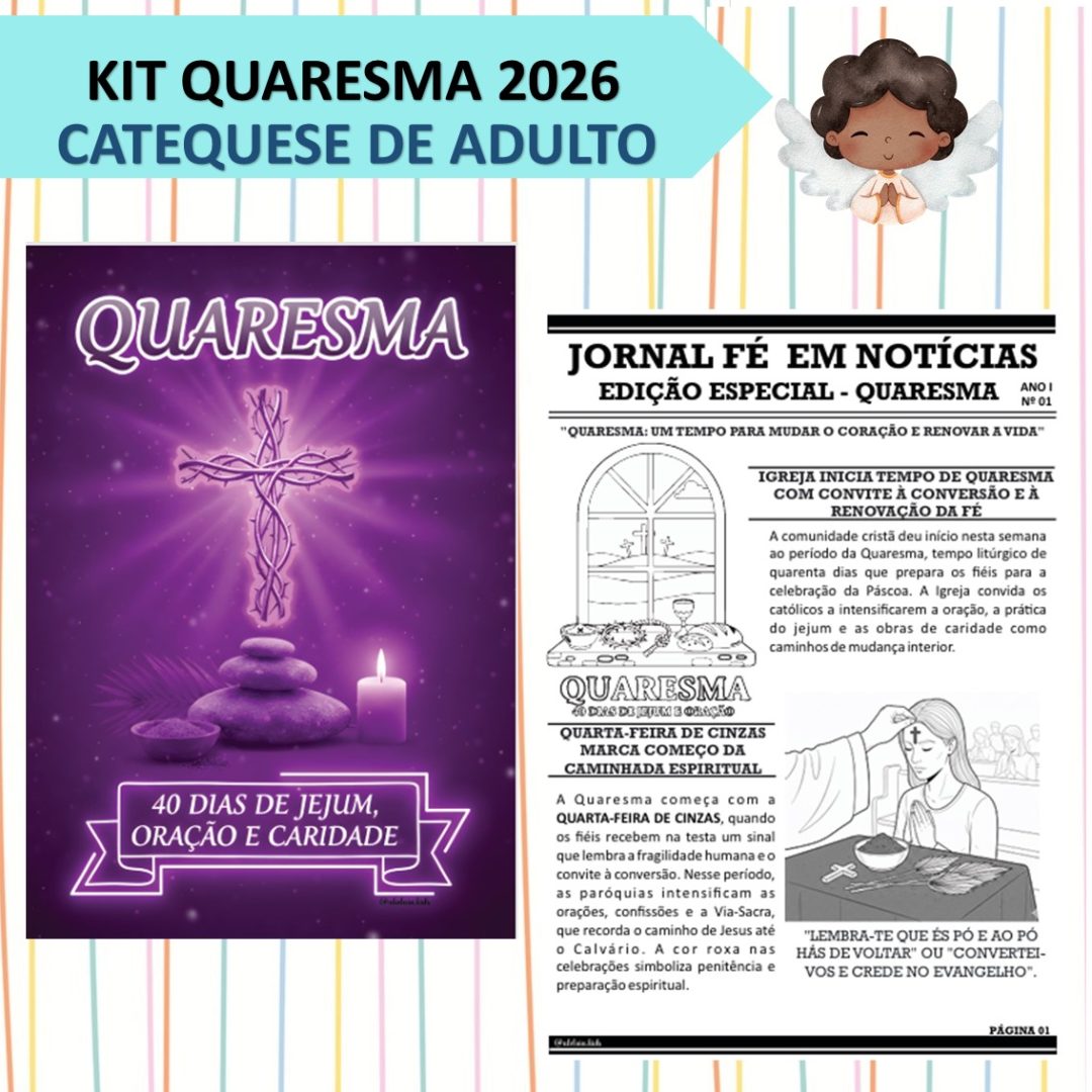 KIT QUARESMA- CATEQUESE DE ADULTOS