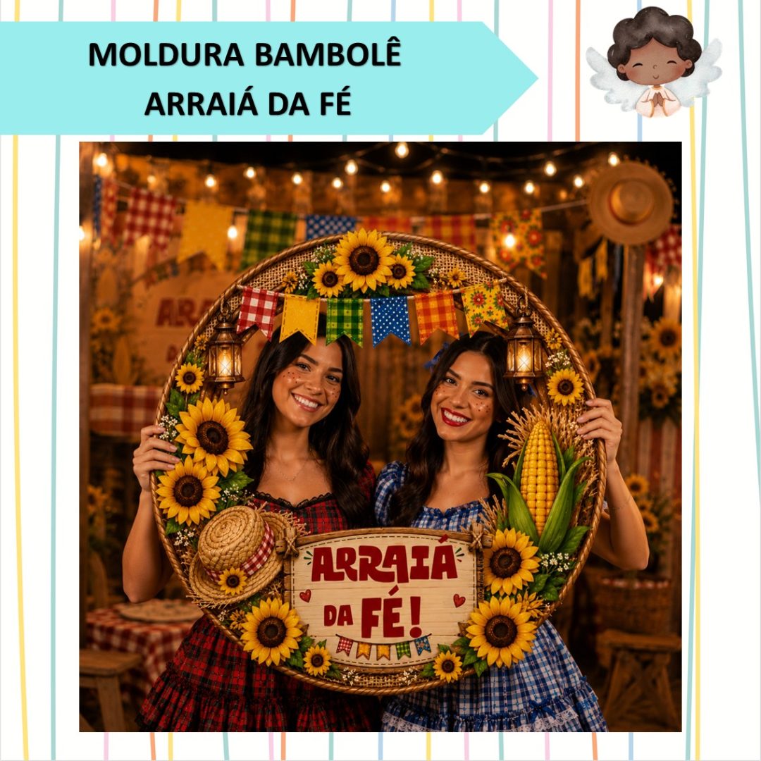 MOLDURA DE BAMBOLÊ - ARRAIA DA FÉ