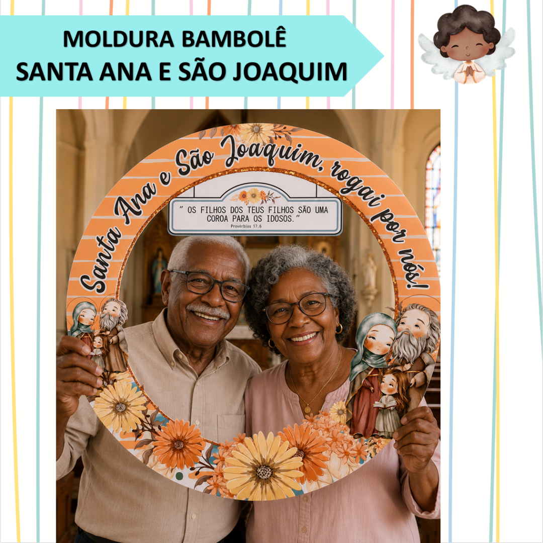 MOLDURA BAMBOLÊ - SANTA ANA E SÃO JOAQUIM