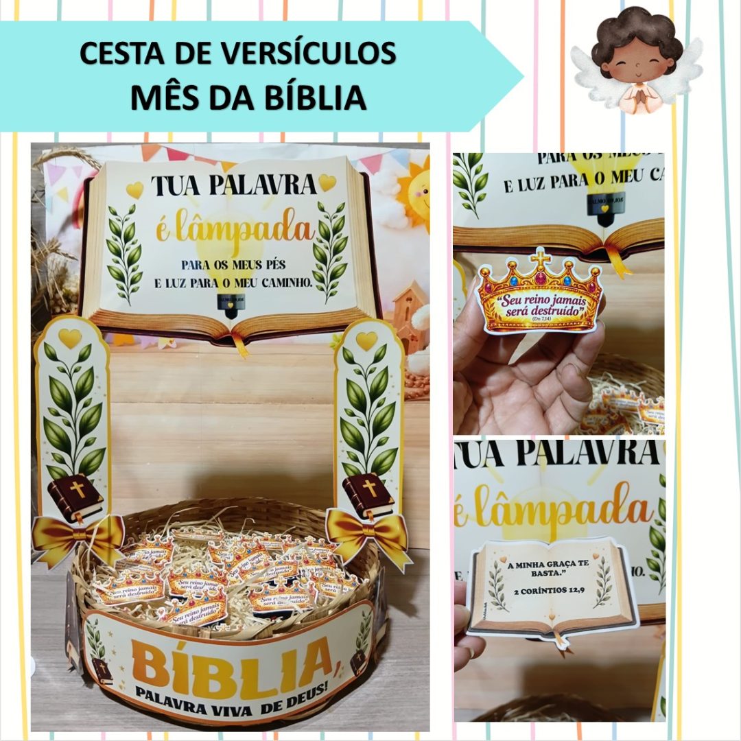 CESTA DE VERSÍCULOS - MÊS DA BÍBLIA