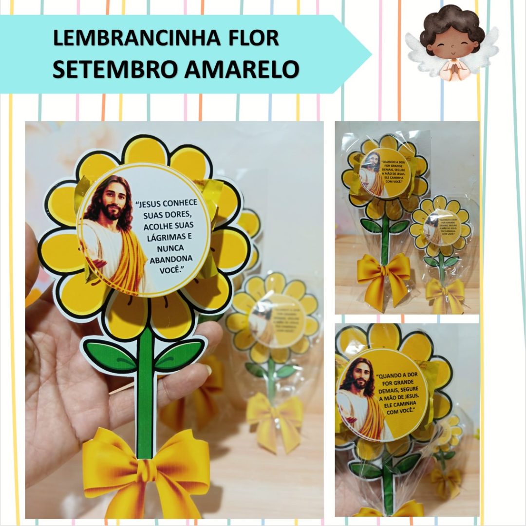LEMBRANCINHA FLOR – SETEMBRO AMARELO