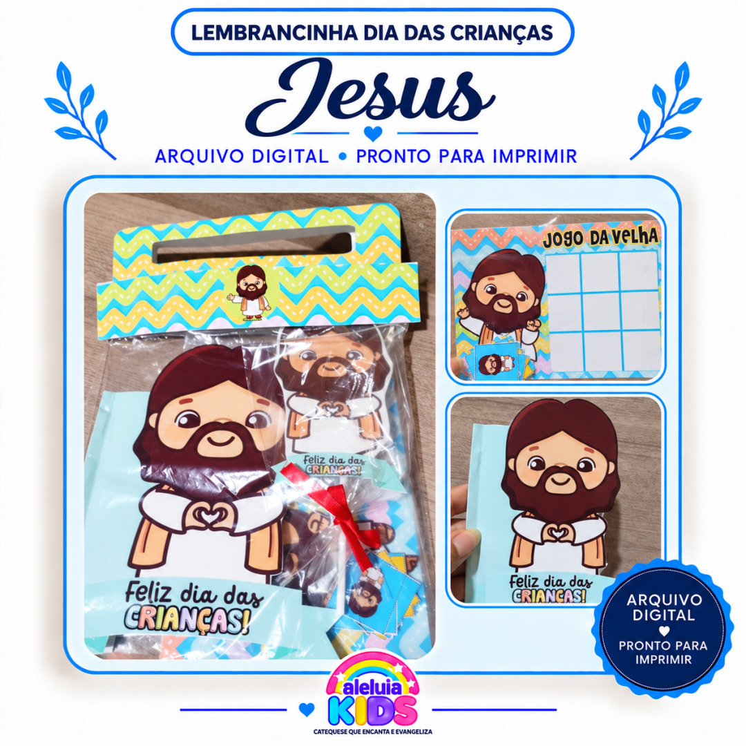 LEMBRANCINHA DIA DAS CRIANÇAS- SACOLINHA JESUS