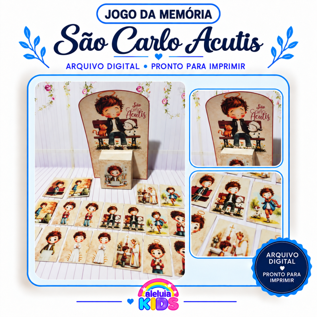 LEMBRANCINHA  SÃO CARLO ACUTIS - JOGO DA MEMÓRIA