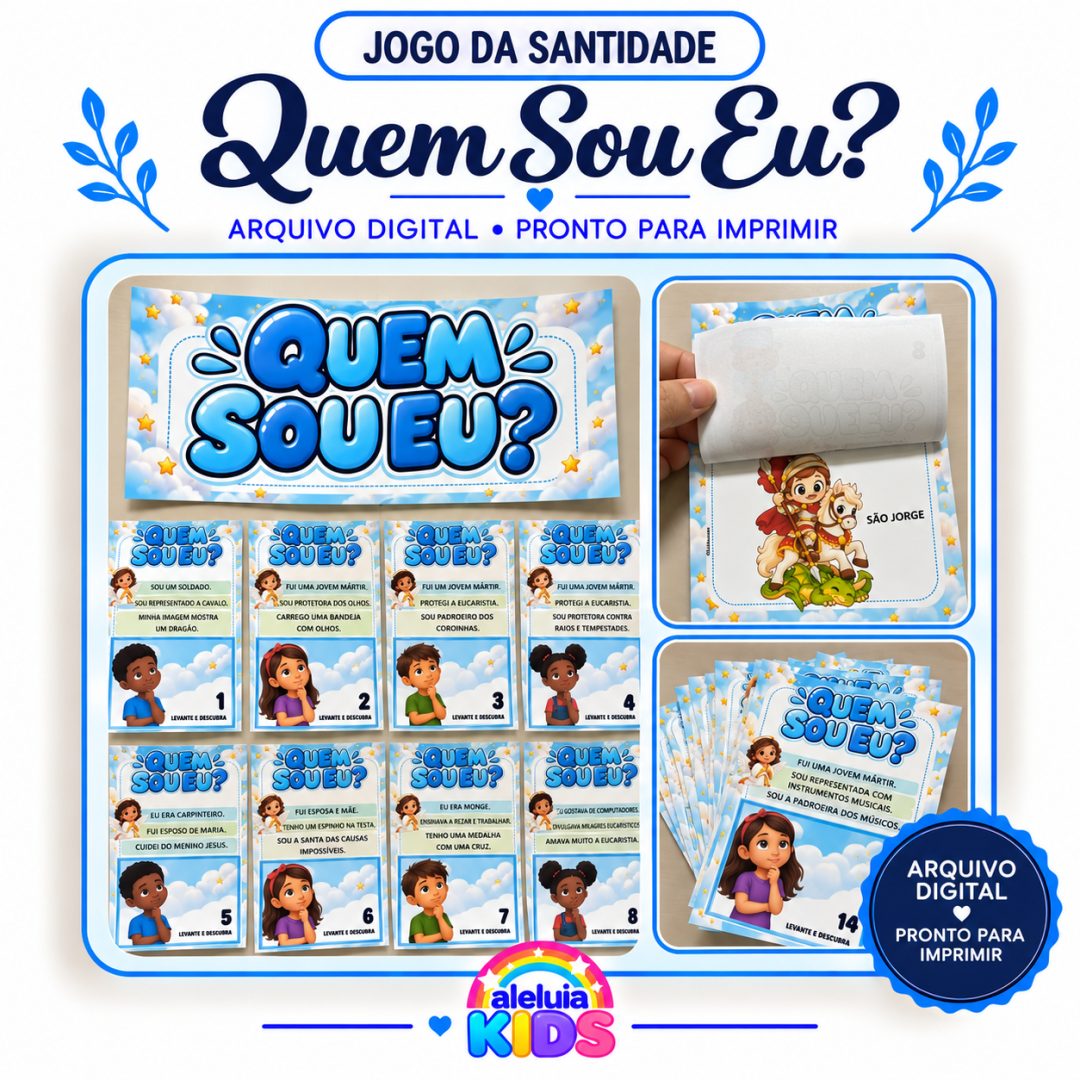JOGO DA SANTIDADE — QUEM SOU EU?