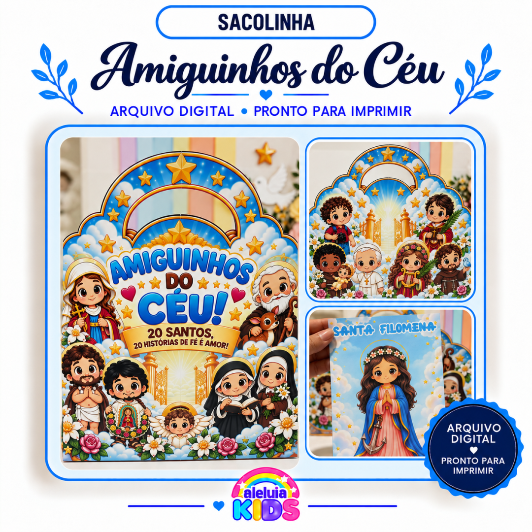 SACOLINHA AMIGUINHOS DO CÉU